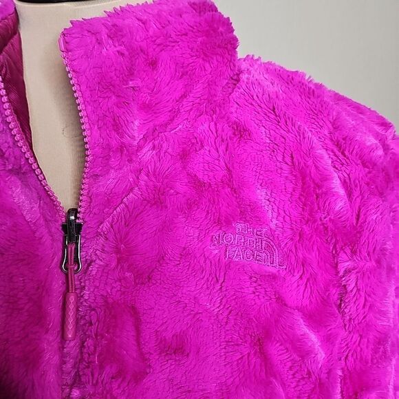 The North Face Reversible Mossbud Swirl Magenta Quilted Jacket Medium - Picture 5 of 10